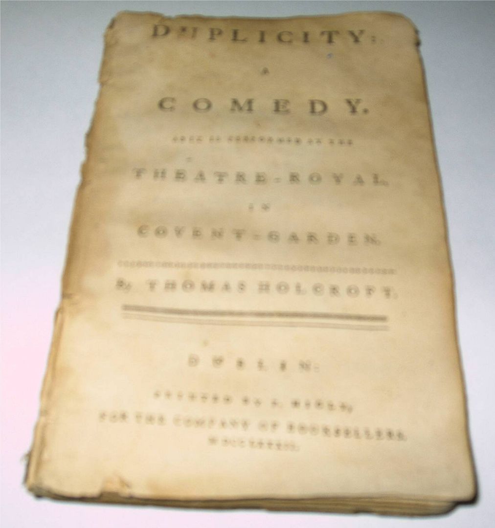 Duplicity: A Comedy as is performed at the Theatre-Royal in Covent-Garden, Holcroft, Thomas Duplicity: A Comedy as is performed at the Theatre-Royal in Covent-Garden, Holcroft, Thomas