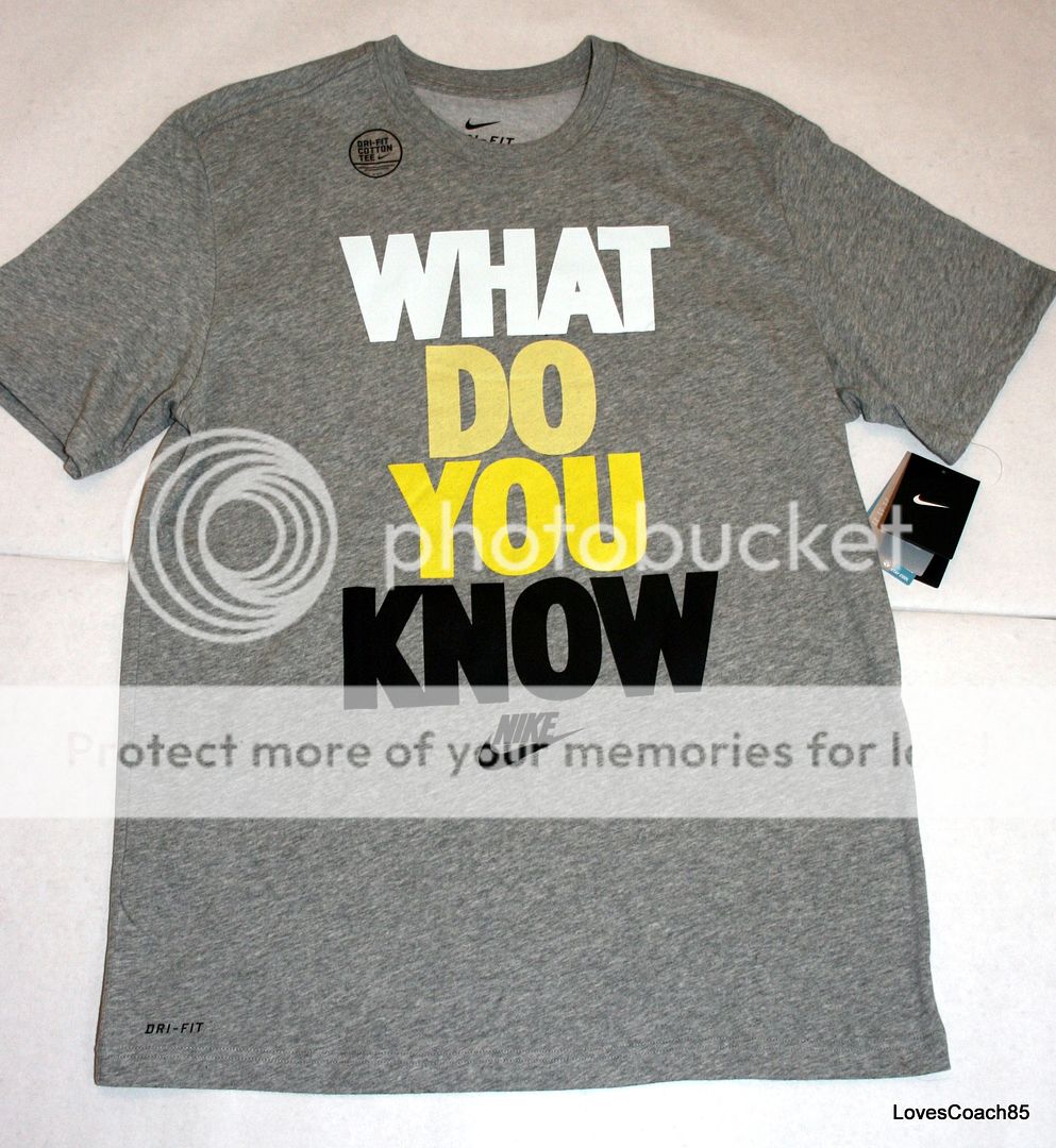 Nike WHAT DO YOU KNOW Mens Dri Fit T Shirt BO JACKSON 412456 063 NWT 