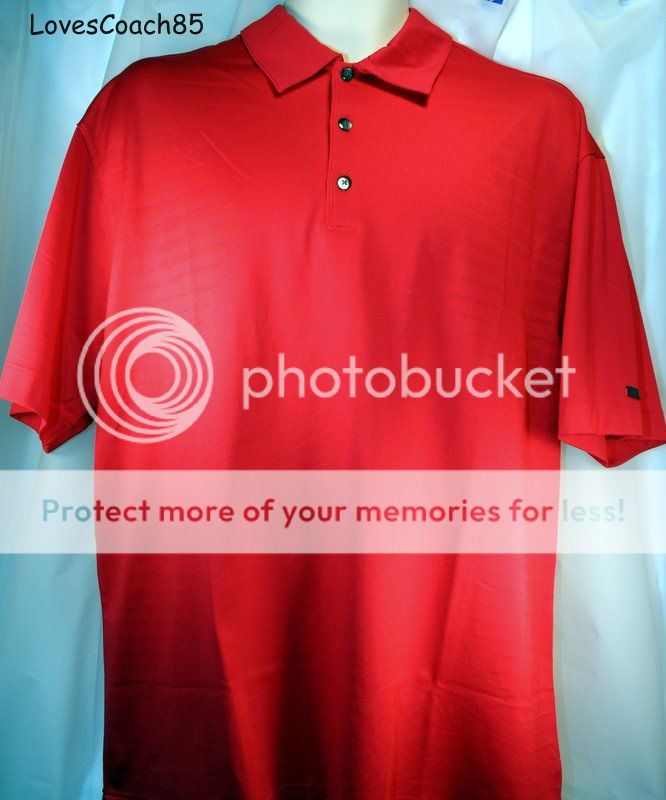 red nike golf shirt